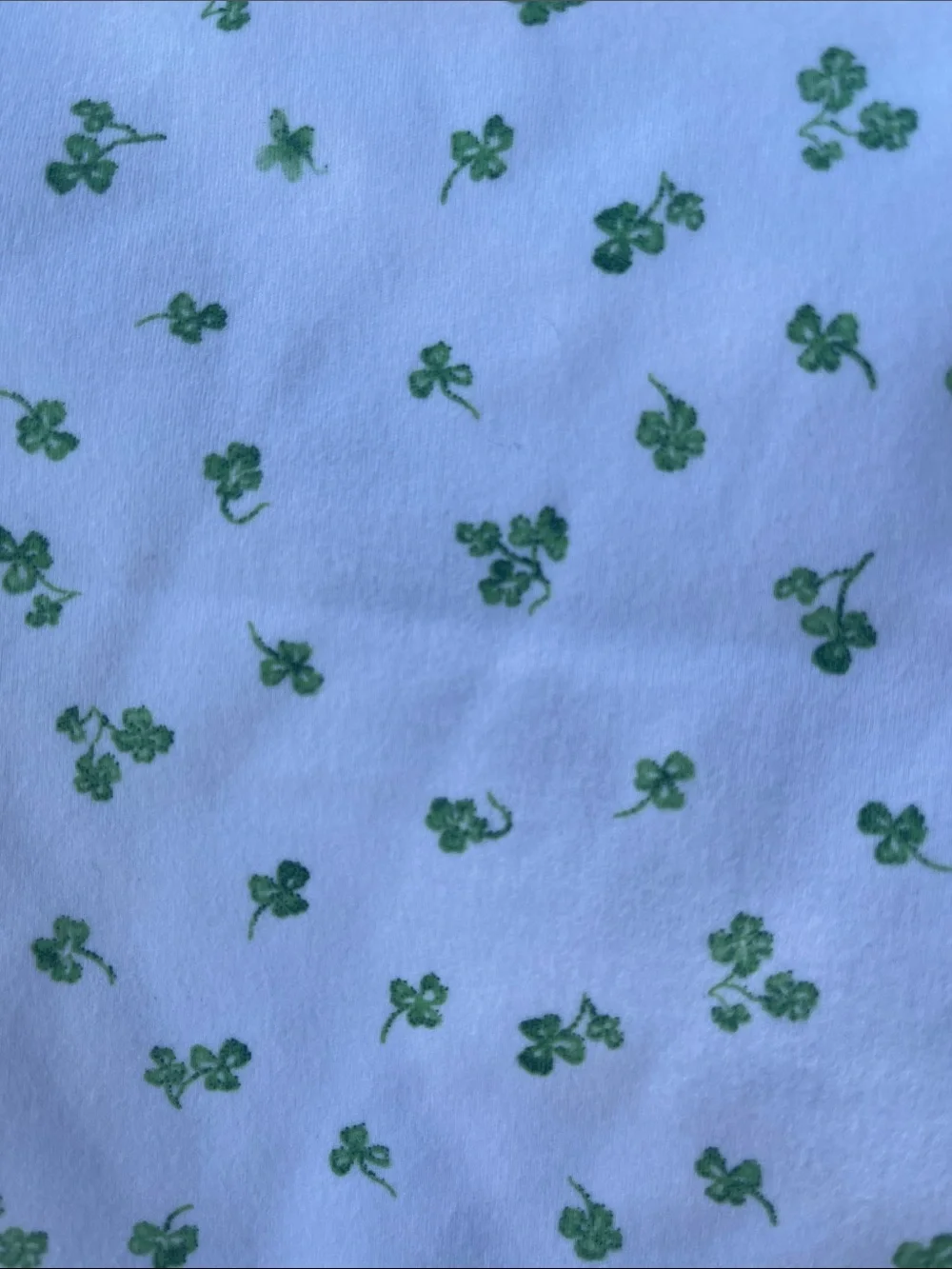 wild fable White Mini Skirt with Green Clover Pattern